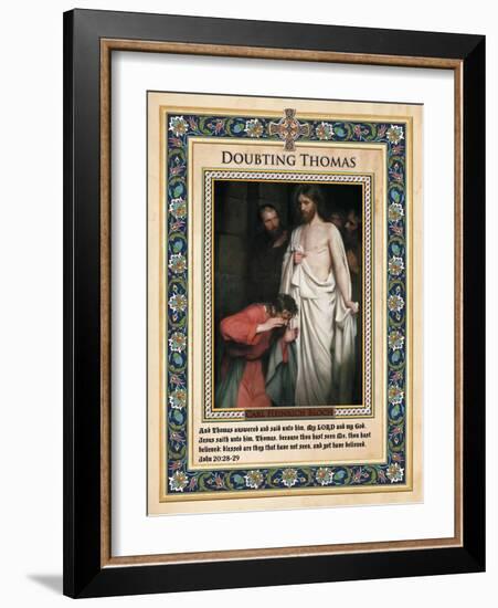 Doubting Thomas-Carl Bloch-Framed Giclee Print