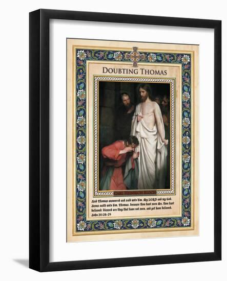 Doubting Thomas-Carl Bloch-Framed Giclee Print