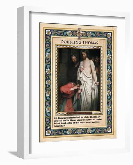 Doubting Thomas-Carl Bloch-Framed Giclee Print