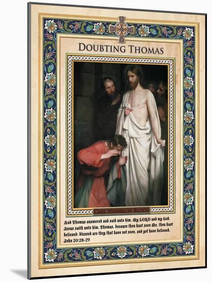 Doubting Thomas-Carl Bloch-Mounted Giclee Print