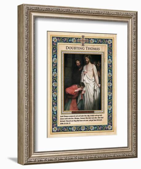 Doubting Thomas-Carl Bloch-Framed Giclee Print