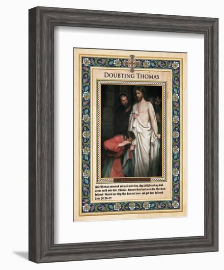 Doubting Thomas-Carl Bloch-Framed Giclee Print