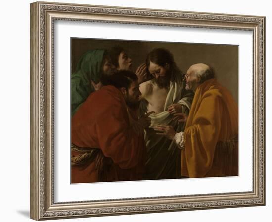 Doubting Thomas-Hendrick Ter Brugghen-Framed Art Print