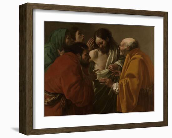 Doubting Thomas-Hendrick Ter Brugghen-Framed Art Print