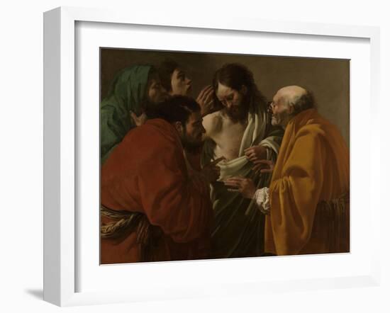 Doubting Thomas-Hendrick Ter Brugghen-Framed Art Print