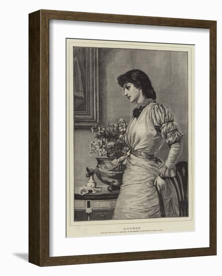 Doubts-Edward Frederick Brewtnall-Framed Giclee Print