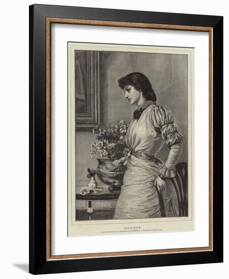 Doubts-Edward Frederick Brewtnall-Framed Giclee Print