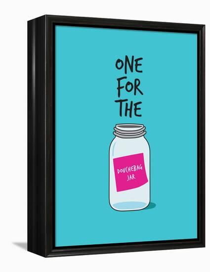 Douchebag Jar-null-Framed Stretched Canvas