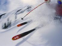 Skier Performing Sharp Turn-Doug Berry-Photographic Print