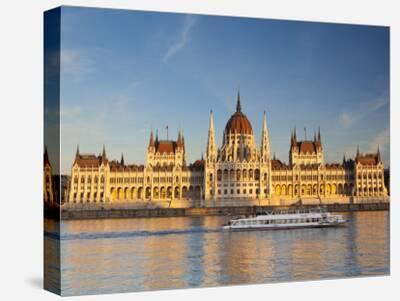 Budapest Skyline and River Danube, UNESCO World Heritage Site, Budapest,  Hungary, Europe' Photographic Print - Neil Farrin