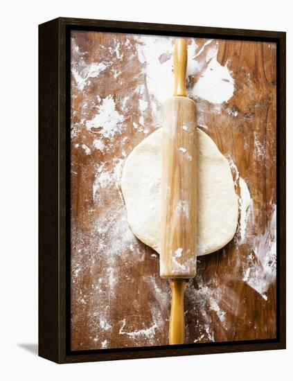 Dough with Rolling Pin-null-Framed Premier Image Canvas