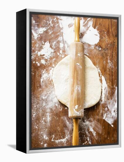 Dough with Rolling Pin-null-Framed Premier Image Canvas