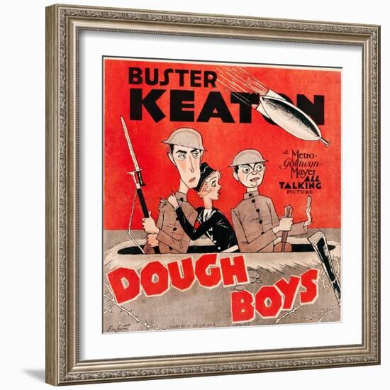 Doughboys, US poster art, Buster Keaton, Sally Eilers, Cliff Edwards, 1930-null-Framed Art Print