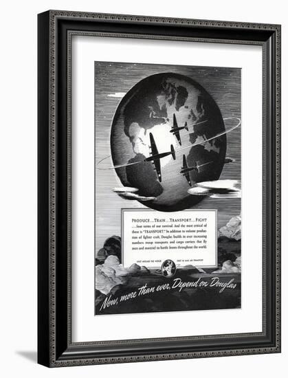 Douglas Ad - 10000 to one-null-Framed Art Print