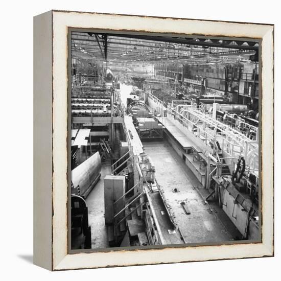 Douglas Aircrafts' Main Assembly Line-John Florea-Framed Premier Image Canvas