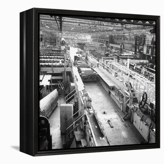 Douglas Aircrafts' Main Assembly Line-John Florea-Framed Premier Image Canvas