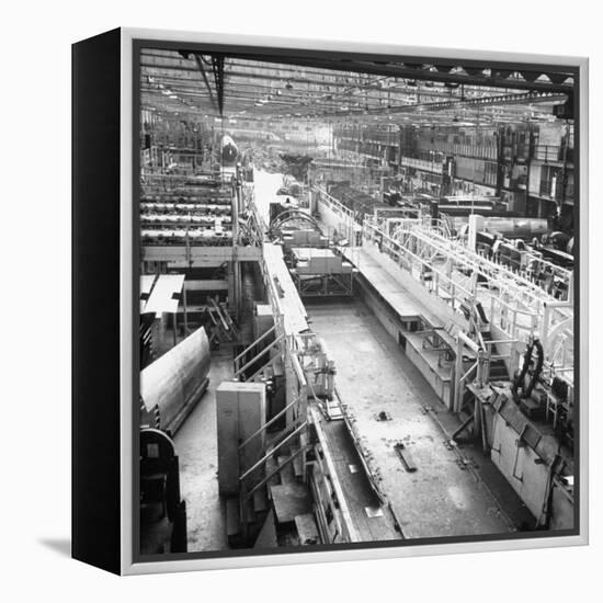 Douglas Aircrafts' Main Assembly Line-John Florea-Framed Premier Image Canvas