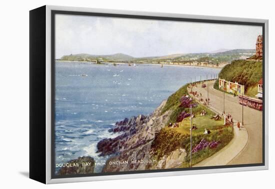 Douglas Bay from Onchan Head, Isle of Man, C1930S-C1940S-Valentine & Sons-Framed Premier Image Canvas
