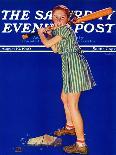 "Bicycle Ride," Saturday Evening Post Cover, August 16, 1941-Douglas Crockwell-Giclee Print