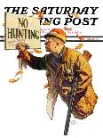 "'No Hunting'," Saturday Evening Post Cover, October 28, 1939-Douglas Crockwell-Giclee Print