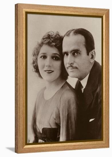 Douglas Fairbanks and Mary Pickford, American Film Actors-null-Framed Premier Image Canvas