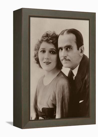 Douglas Fairbanks and Mary Pickford, American Film Actors-null-Framed Premier Image Canvas