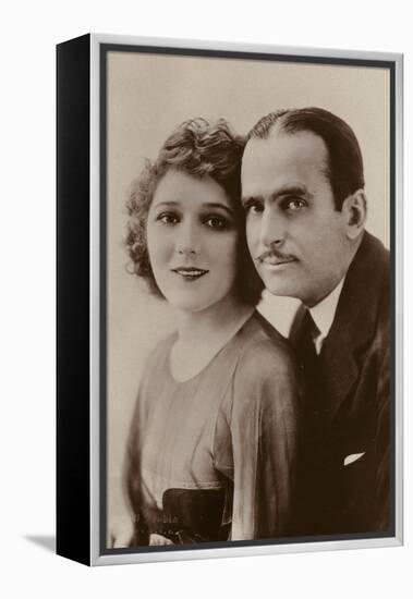 Douglas Fairbanks and Mary Pickford, American Film Actors-null-Framed Premier Image Canvas
