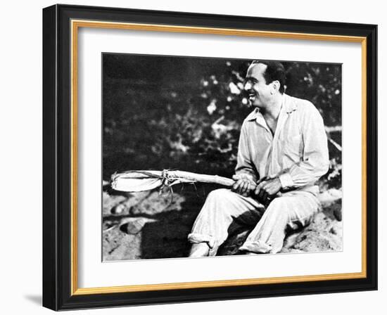 Douglas Fairbanks Playing 'Mr Robinson Crusoe', 1932-null-Framed Art Print