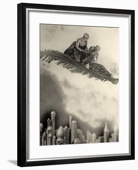 Douglas Fairbanks Senior Filming "The Thief of Bagdad" 1924-null-Framed Photographic Print