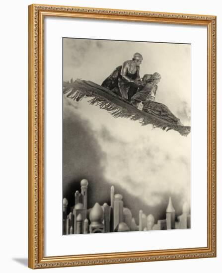 Douglas Fairbanks Senior Filming "The Thief of Bagdad" 1924-null-Framed Photographic Print