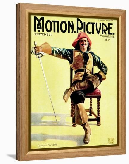 Douglas Fairbanks, Sr., In The Three Musketeers, September 1921-null-Framed Stretched Canvas