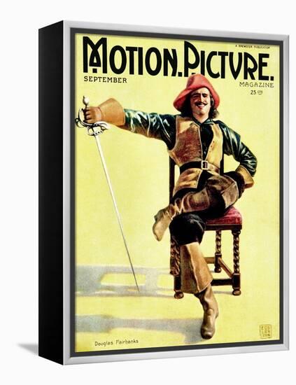 Douglas Fairbanks, Sr., In The Three Musketeers, September 1921-null-Framed Stretched Canvas