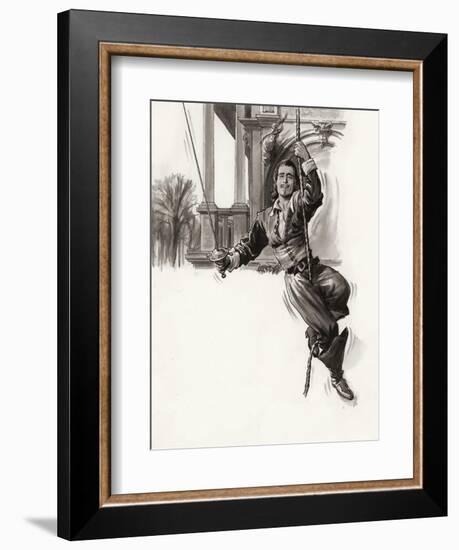 Douglas Fairbanks-Ralph Bruce-Framed Giclee Print