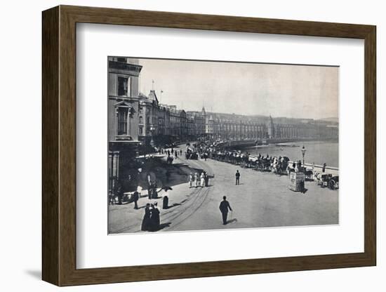 'Douglas - General View of the Promenade', 1895-Unknown-Framed Photographic Print