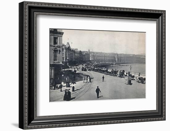 'Douglas - General View of the Promenade', 1895-Unknown-Framed Photographic Print