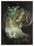 Oberon And The Mermaid-Douglas Harvey-Stretched Canvas