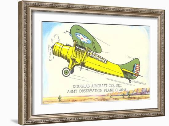 Douglas Observation Plane O-46-A-null-Framed Art Print