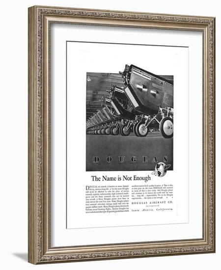 Douglas The Name is Not Enough-null-Framed Art Print