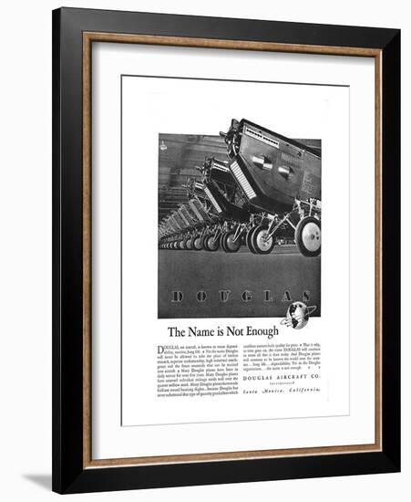 Douglas The Name is Not Enough-null-Framed Art Print