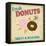 Dounuts Vintage Poster-radubalint-Framed Stretched Canvas