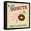 Dounuts Vintage Poster-radubalint-Framed Stretched Canvas