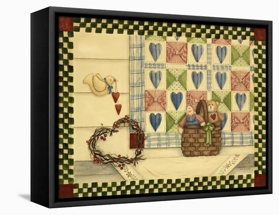 Dove and Quilt-Debbie McMaster-Framed Premier Image Canvas