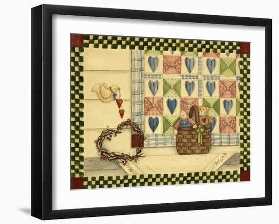 Dove and Quilt-Debbie McMaster-Framed Giclee Print