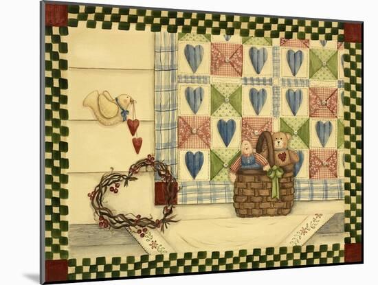 Dove and Quilt-Debbie McMaster-Mounted Giclee Print