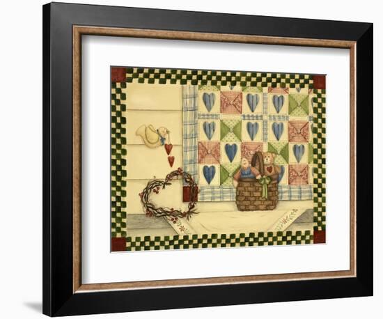 Dove and Quilt-Debbie McMaster-Framed Premium Giclee Print