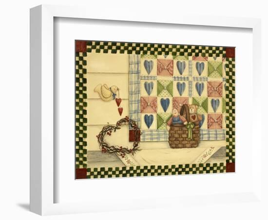 Dove and Quilt-Debbie McMaster-Framed Premium Giclee Print