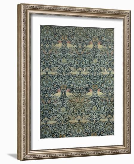 Dove and Rose Fabric Design, c.1879-William Morris-Framed Giclee Print