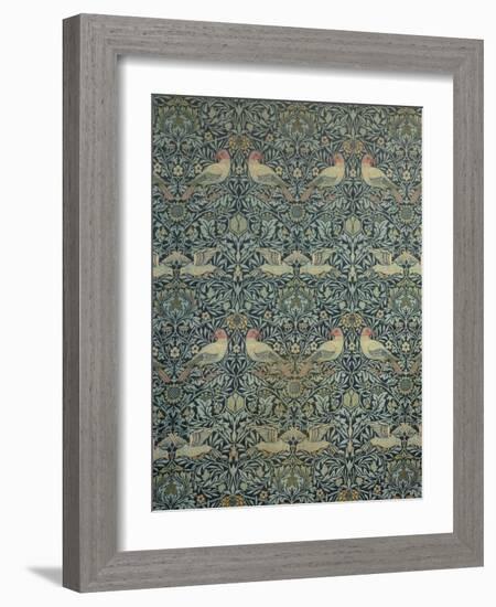 Dove and Rose Fabric Design, c.1879-William Morris-Framed Giclee Print