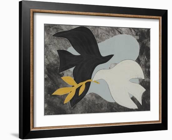 Dove Composition IV-Rob Delamater-Framed Art Print