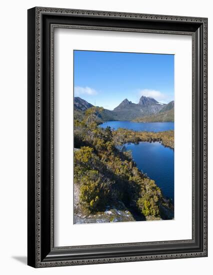 Dove Lake & Cradle Mountain, Cradle Mountain-Lake St Clair Nat'l Pk, UNESCO Site, Tasmania-Michael Runkel-Framed Photographic Print